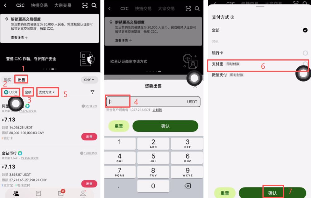 binance购买和出售USDT