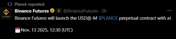 Planck Network(PLANCK)币上线详情