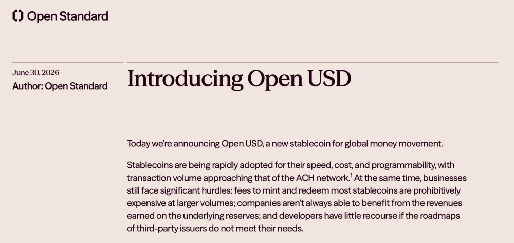 140家公司联手发布Open USD,Circle股价一天蒸发16%