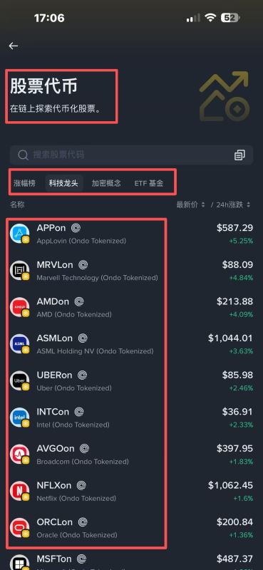 币安钱包使用链上股票（币安中国版叫股票代币）购买股票_图2