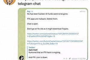 FT在Telegram称遭黑客攻击,资产已被窃取