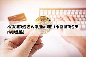 小狐狸钱包怎么添加sol链(小狐狸钱包支持哪些链)