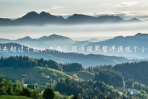 损失超过千枚以太币!惊传被黑暂停提现个小时