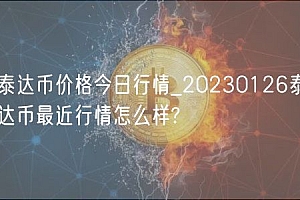 泰达币价格今日行情_20230126泰达币最近行情怎么样?