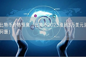 比特币价格预测(比特币2023涨到3万美元没问题)