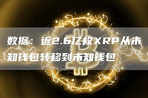 数据:近2.6亿枚RP从未知钱包转移到未知钱包