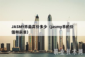 JASMY币最高价多少(jasmy币的价值和前景)