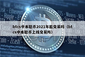 btcs中本聪币2022年能交易吗(btcs中本聪币上线交易所)