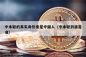 中本聪的真实身份竟是中国人(中本聪到底是谁)