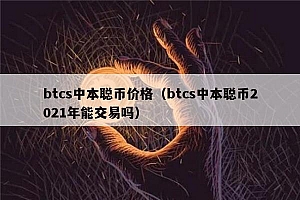 btcs中本聪币价格(btcs中本聪币2022年能交易吗)