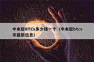 中本聪BTCs多少钱一个(中本聪btcs币最新信息)