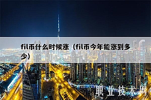 fil币什么时候涨(fil币今年能涨到多少
