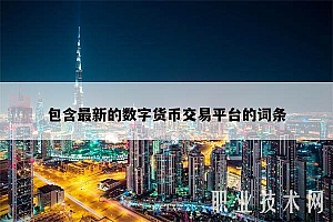 包含最新的数字货币交易平台的词条
