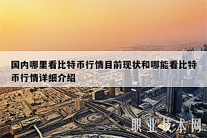 国内哪里看比特币行情目前现状和哪能看比特币行情详细介绍