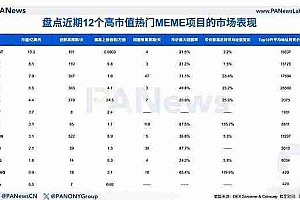如何挖掘潜在MEME金狗?解析12个热门MEME的市场表现与崛起逻辑