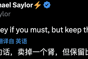 “卖肾也要保住比特币”,Strategy的多头赌局遭清算疑虑