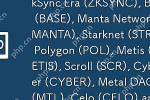 Ethereum (ETH), Arbitrum (ARB), Optimism (OP), zkSync Era (ZKSYNC), Base (BASE), Manta Network (MANTA), Starknet (STRK), Polygon (POL), Metis (METIS), Scroll (SCR), Cyber (CYBER), Metal DAO (MTL), C