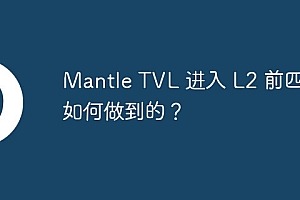 Mantle TVL 进入 L2 前四,如何做到的?