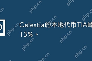 Celestia的本地代币TIA峰值13%。