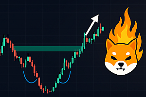 shiba inu(shib)打印教科书倒头和肩膀突破