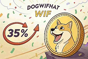 基于Solana的Wif Memecoin闪烁看涨信号