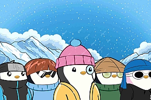 Pengu代币暂时超越了6亿美元的市值。