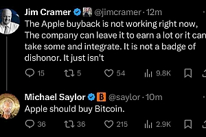 迈克尔·赛勒(Michael Saylor)呼吁美国购买比特币,警告每枚硬币5000万美元