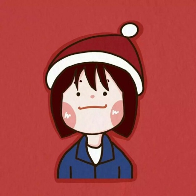 圣诞帽卡通情侣头像