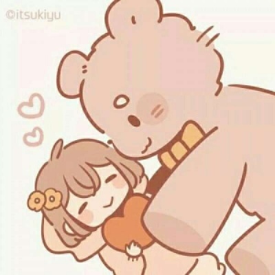 卡通手绘萌娃情侣头像