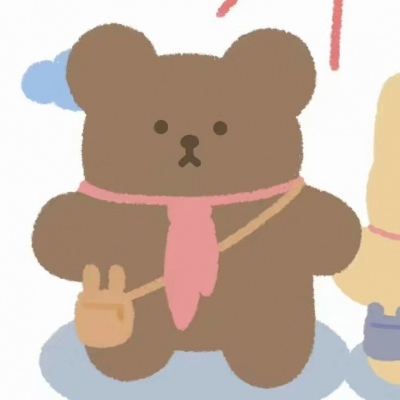 小熊可爱情侣头像