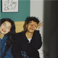 你是时光中的最美复古港风情侣头像