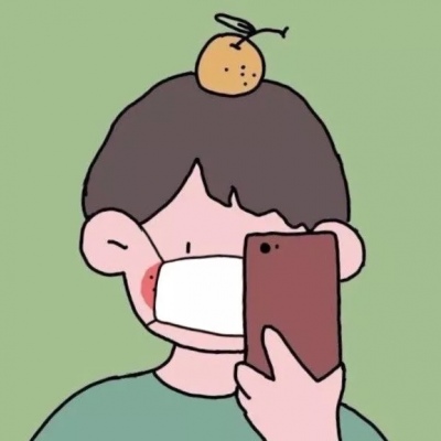 口罩情侣头像卡通一对 适合情侣的微信戴口罩头像