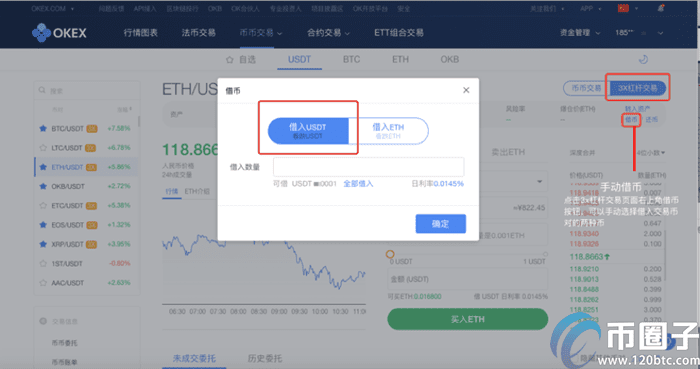 ok币币杠杆怎么玩？ok币币杠杆交易教程图解-第5张图片-欧意交易所