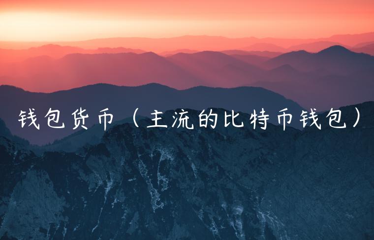 钱包货币（主流的比特币钱包）-第1张图片-欧意交易所