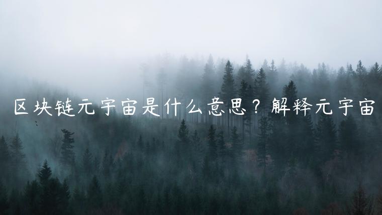 区块链元宇宙是什么意思？解释元宇宙-第1张图片-欧意交易所