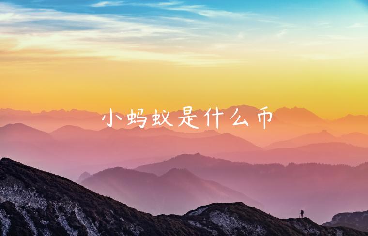 小蚂蚁是什么币-第1张图片-欧意交易所