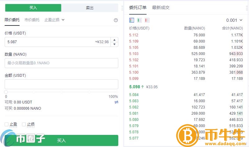 纳诺币怎么买，有什么价值币买入交易教程-第6张图片-欧意交易所