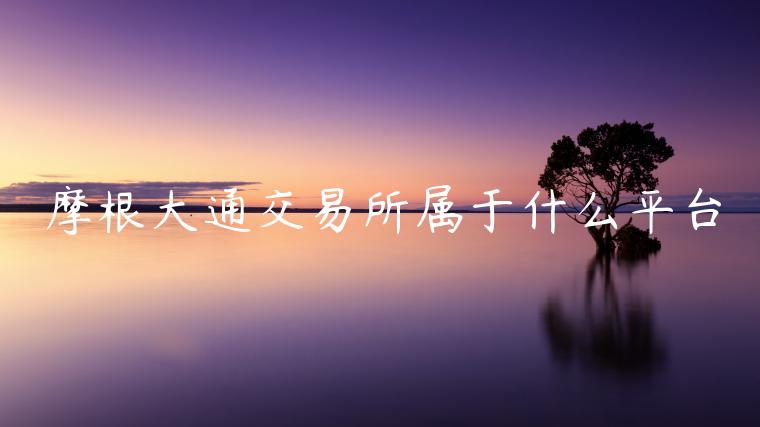 摩根大通交易所属于什么平台-第1张图片-欧意交易所