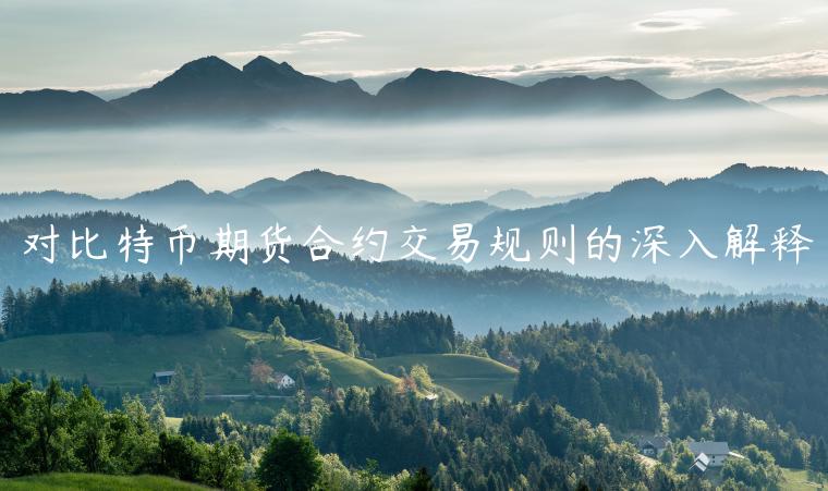 对比特币期货合约交易规则的深入解释-第1张图片-欧意交易所