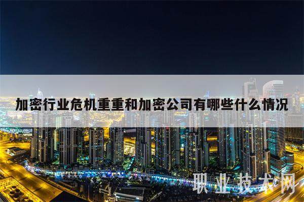 加密行业危机重重和加密公司有哪些什么情况-第1张图片-欧意交易所