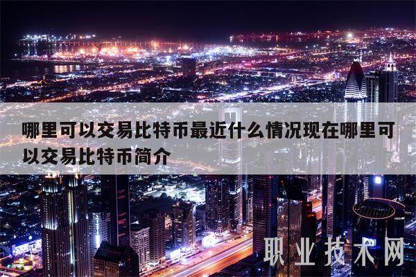 哪里可以交易比特币最近什么情况现在哪里可以交易比特币简介-第1张图片-欧意交易所