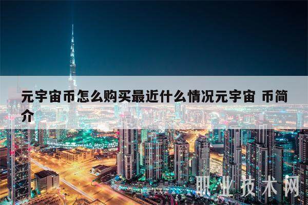 元宇宙币怎么购买最近什么情况元宇宙 币简介-第1张图片-欧意交易所