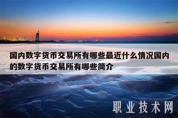 国内数字货币交易所有哪些最近什么情况国内的数字货币交易所有哪些简介-第1张图片-欧意交易所