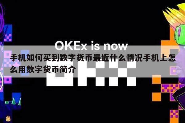 手机如何买到数字货币最近什么情况手机上怎么用数字货币简介-第1张图片-欧意交易所