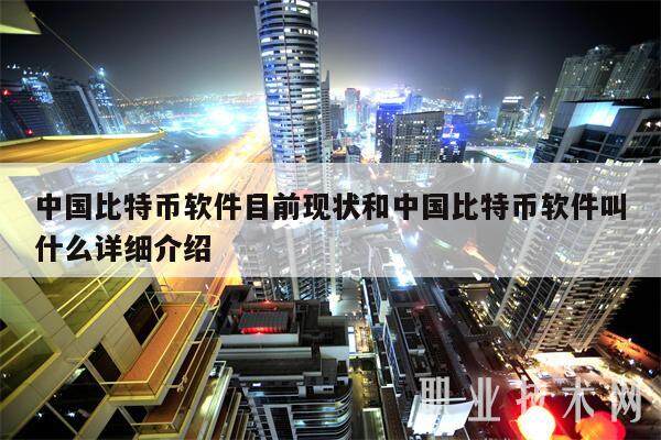 中国比特币软件目前现状和中国比特币软件叫什么详细介绍-第1张图片-欧意交易所