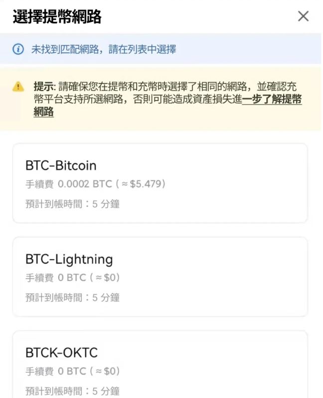 币安 帐户提帐问题（二）：选择错误网络