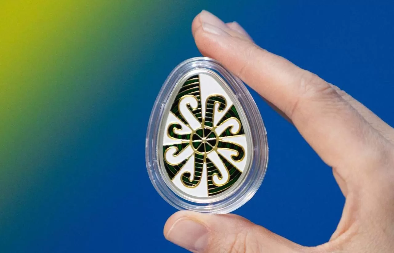 乌克兰国家银行发行了一枚新的纪念硬币，称为“复活节欢乐。Pysanka”