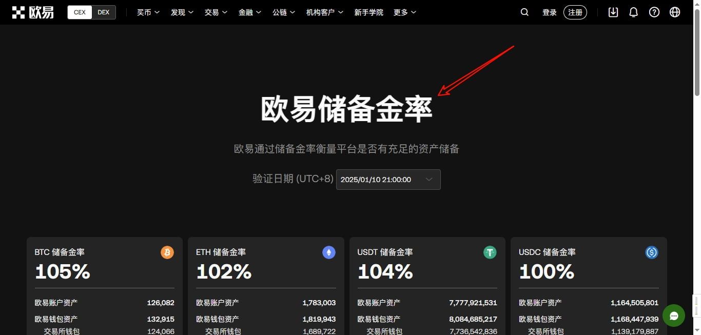 binance储备金率