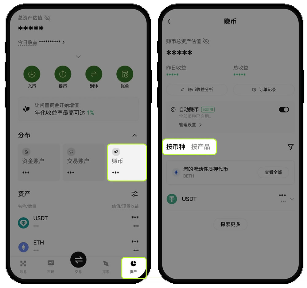 如何参与活期和定期简单赚币？如何赎回简单赚币？
