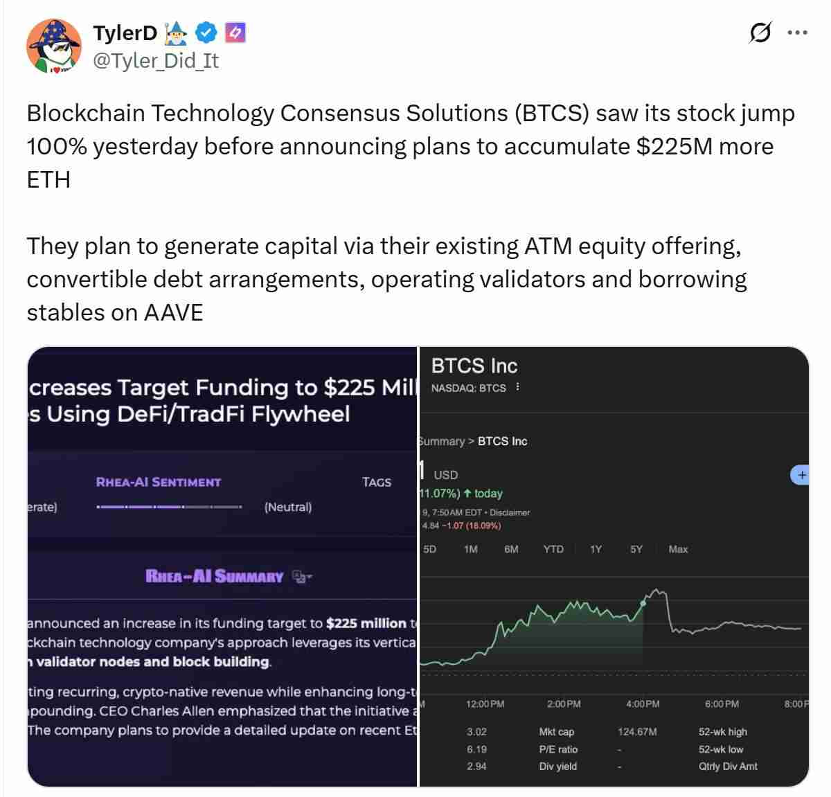 Ray Youssef：以太坊（ETH）受到技术型公司的青睐
